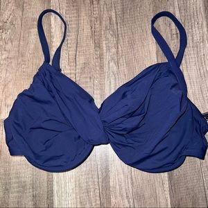 2bamboo navy blue bikini top